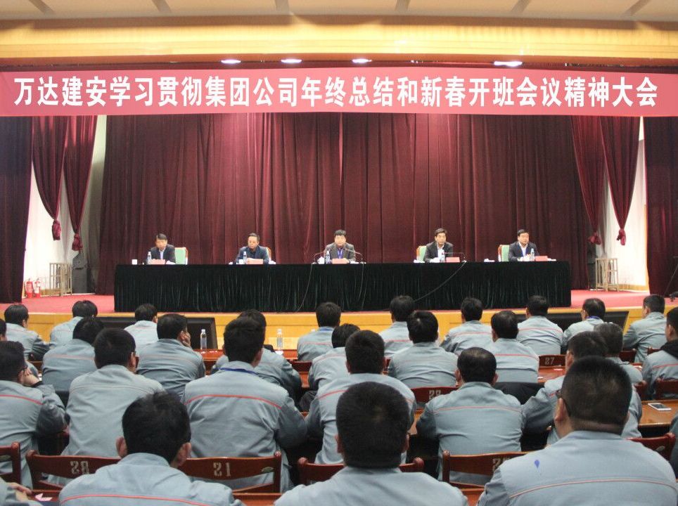 建設(shè)集團學(xué)習(xí)貫徹集團公司年終總結(jié)暨新春開班領(lǐng)導(dǎo)講話精神會議召開
