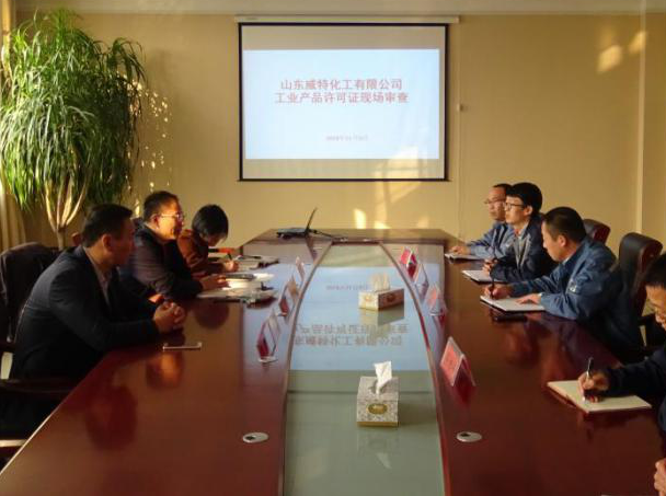 威特公司迎接工業(yè)產(chǎn)品生產(chǎn)許可證專家組現(xiàn)場審查