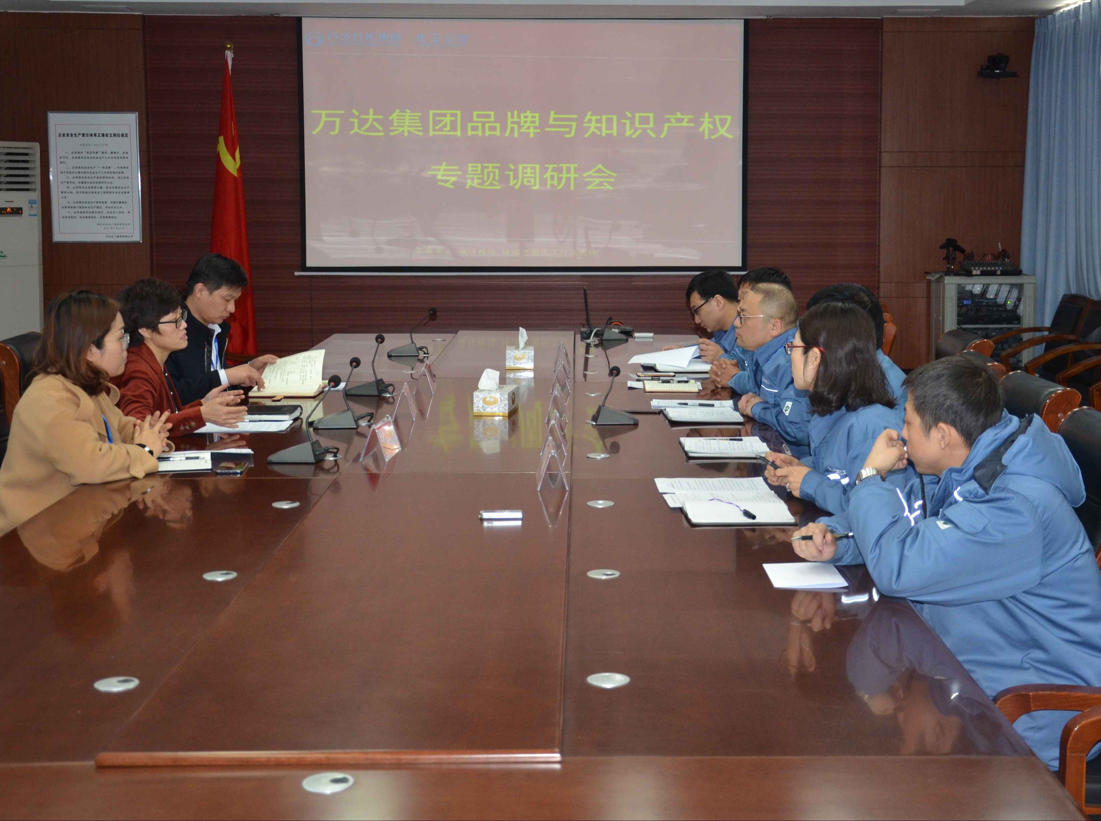集團(tuán)戰(zhàn)略與科技管理部到化工公司調(diào)研品牌與知識(shí)產(chǎn)權(quán)工作