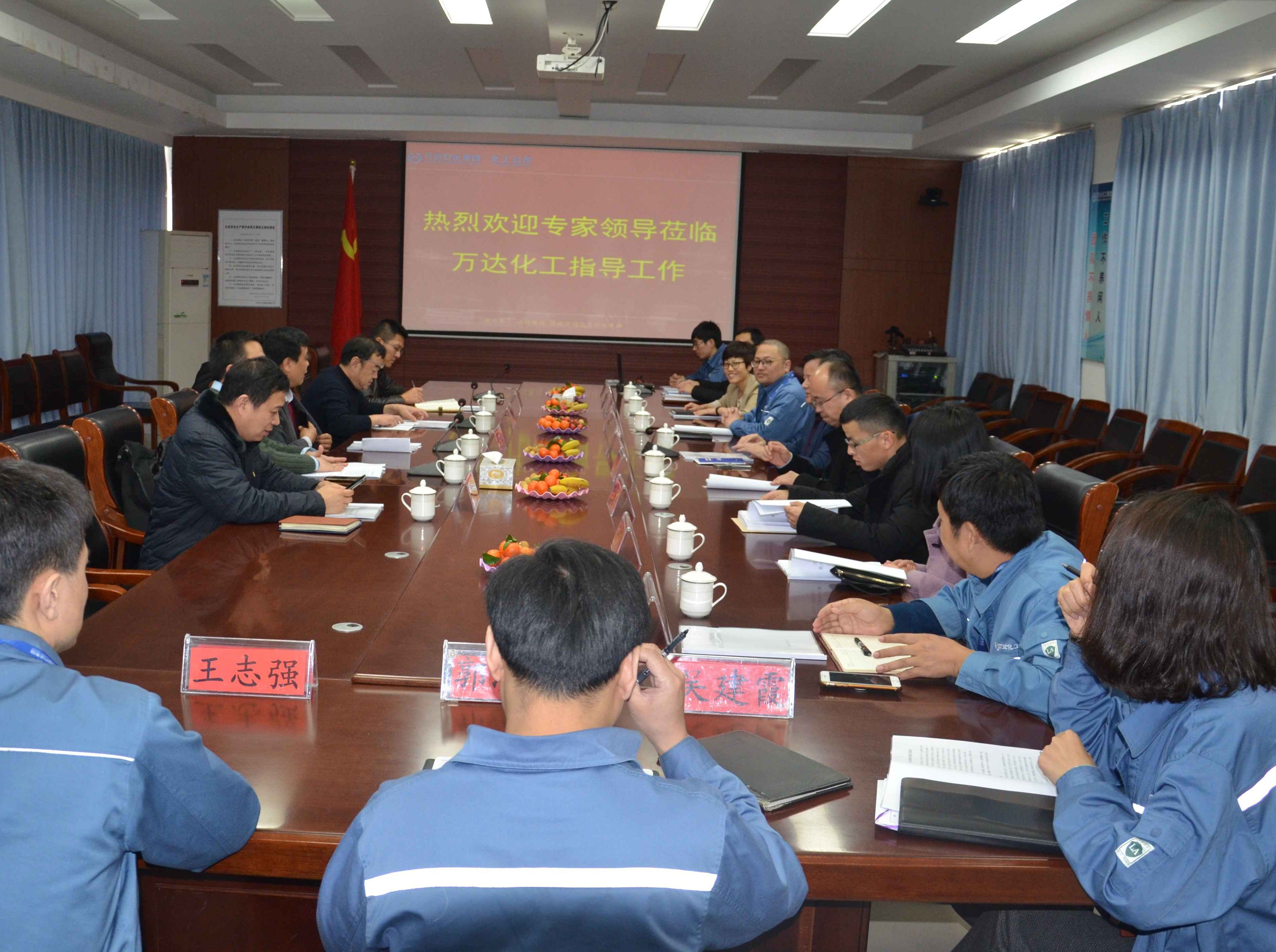 市科技局專家一行來化工公司驗(yàn)收市級塑料抗沖劑實(shí)驗(yàn)室